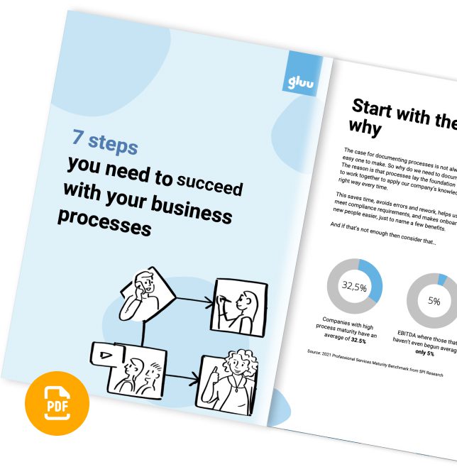 Succeed with your business process - PDF front page example