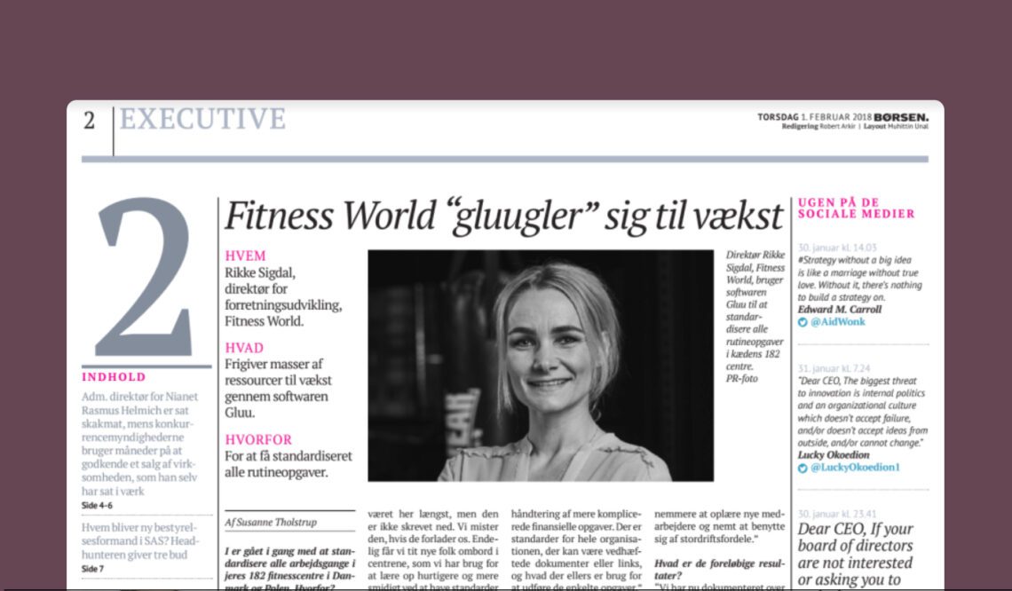 Top European chain Fitness World ‘Gluugles’ itself to growth Article ScreenShot
