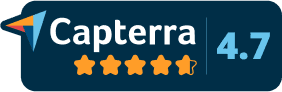 Capterra User Rating 4.7 stars