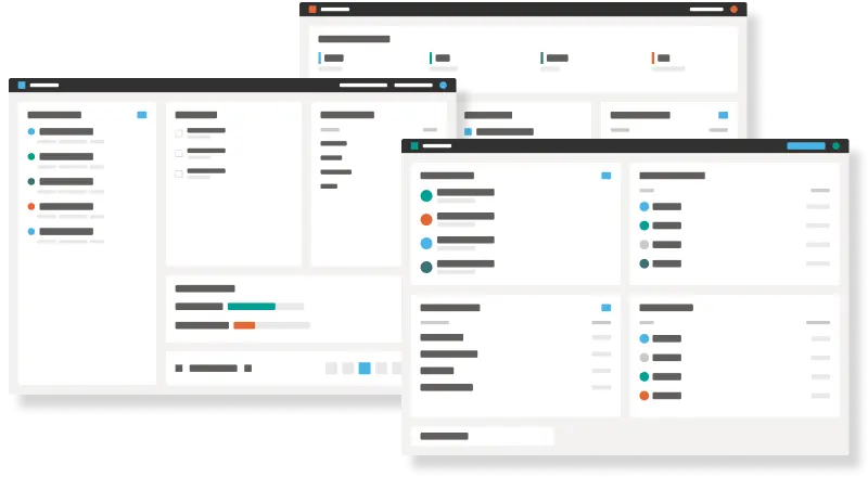 Angepasste Dashboard-Illustration